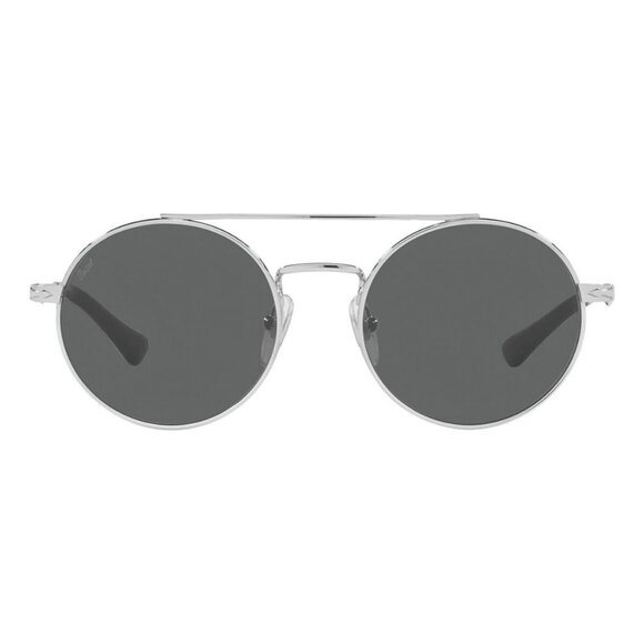 New PERSOL Silver Round PO2496S 518B1 Sunglasses Women - Picture 2 of 4